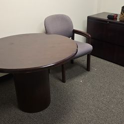 Round office table