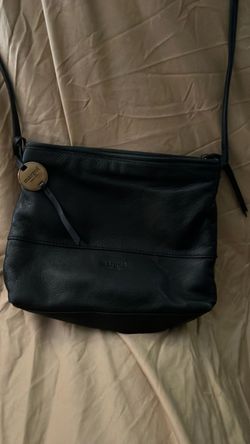 Margot Black Leather Crossbody Bag