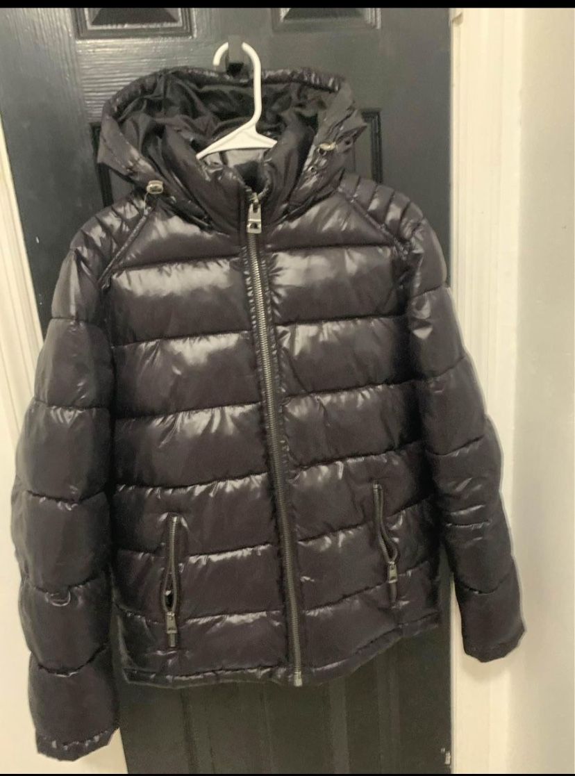 Glossy Puffer Jacket Guess Hoodie 