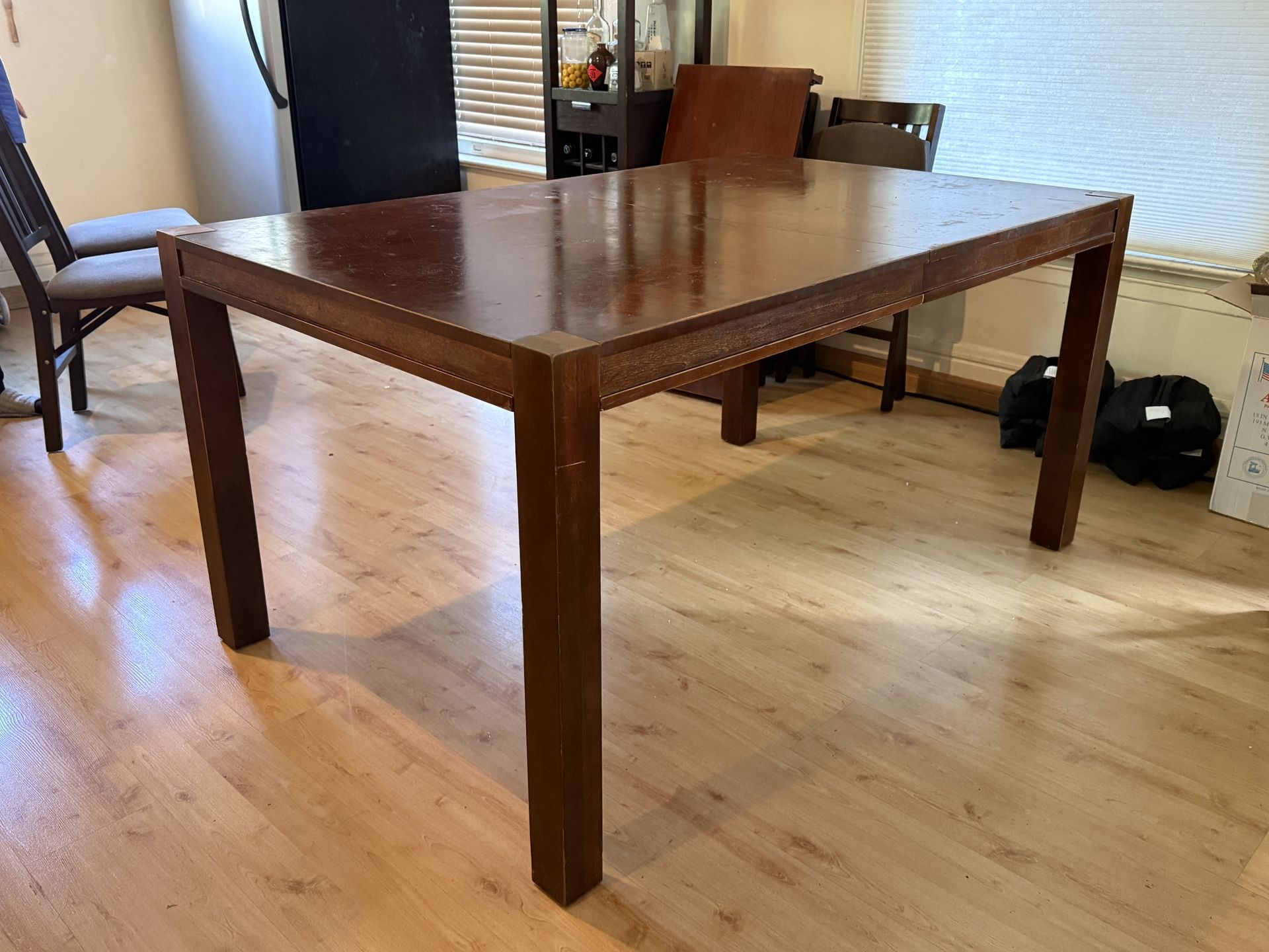 FREE Wood Dining Table With Extension Leaf