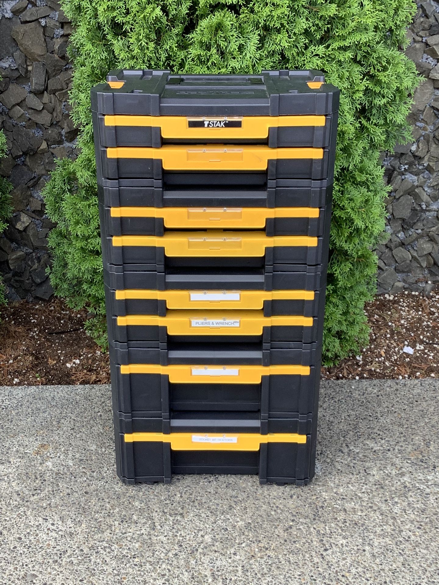 Dewalt TSTAK Tool Storage Organizer With 8 Drawers W/ 8 Mini Storage Containers
