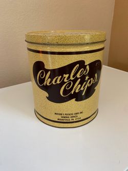 Vintage Charle Chips Can