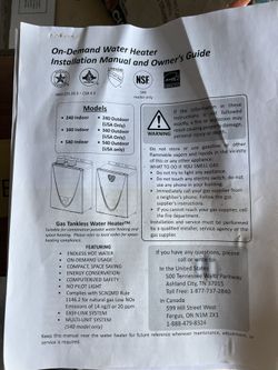 Gas Tankless Water Heater