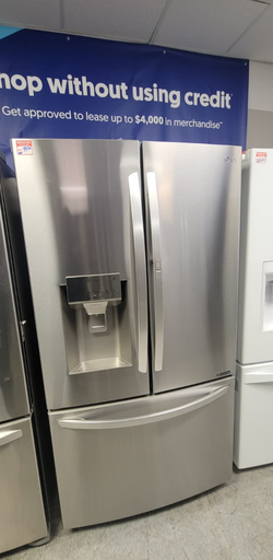 LG French Door Fridge – Stainless, Ice/Water, Clean