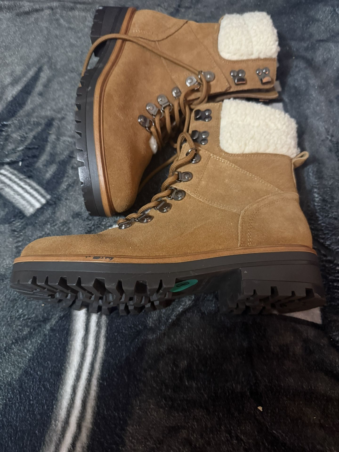 Reduced: Marc Fisher Sherpa Lined Boots 8