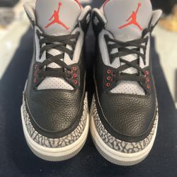 Jordan 3 Black Cement Size 12 With Box.Great Shape First $275 Cash Takes Em 