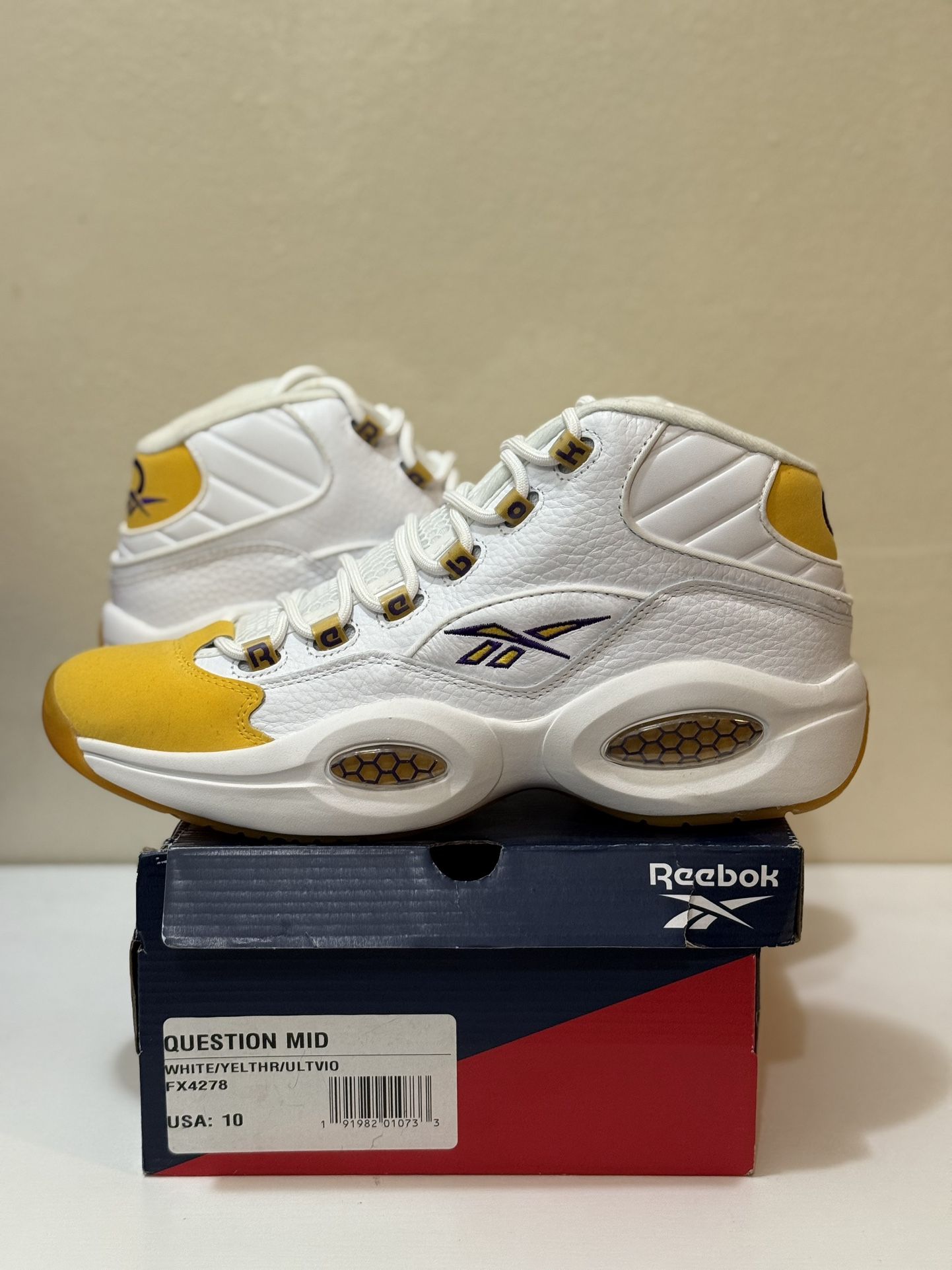 Reebok Question Iverson “Kobe/Lakers” - Size 10.5