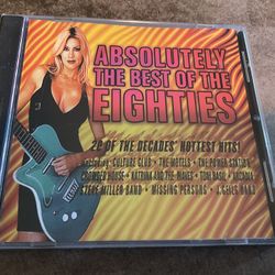 ABSOLUTELY THE BEST OF THE 80’s - CD 2001 - 20 TRACKS -   $3