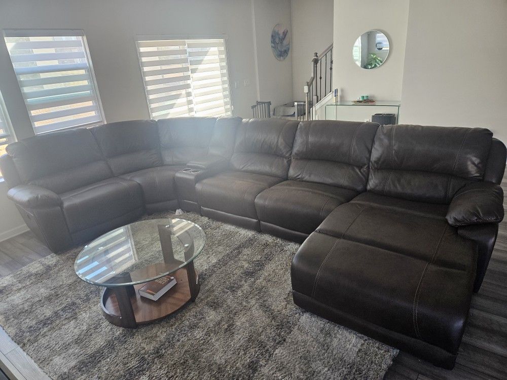 Leather Sectional