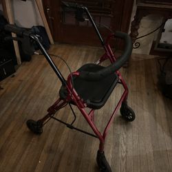 Rollator Walker with Seat & Hand Brakes