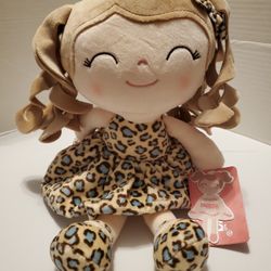 Leopard Girl Plush Doll (12inch Tall)