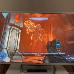 Acer Computer Gaming Office Monitor 31.5" Full HD 32 Inch IPS Monitor (HDMI & VGA port), White TV