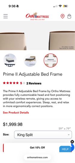 Adjustable king bed - 200 or OBO