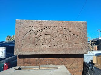 Hand carved chest