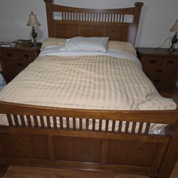 Real Wood Queen Size Bed