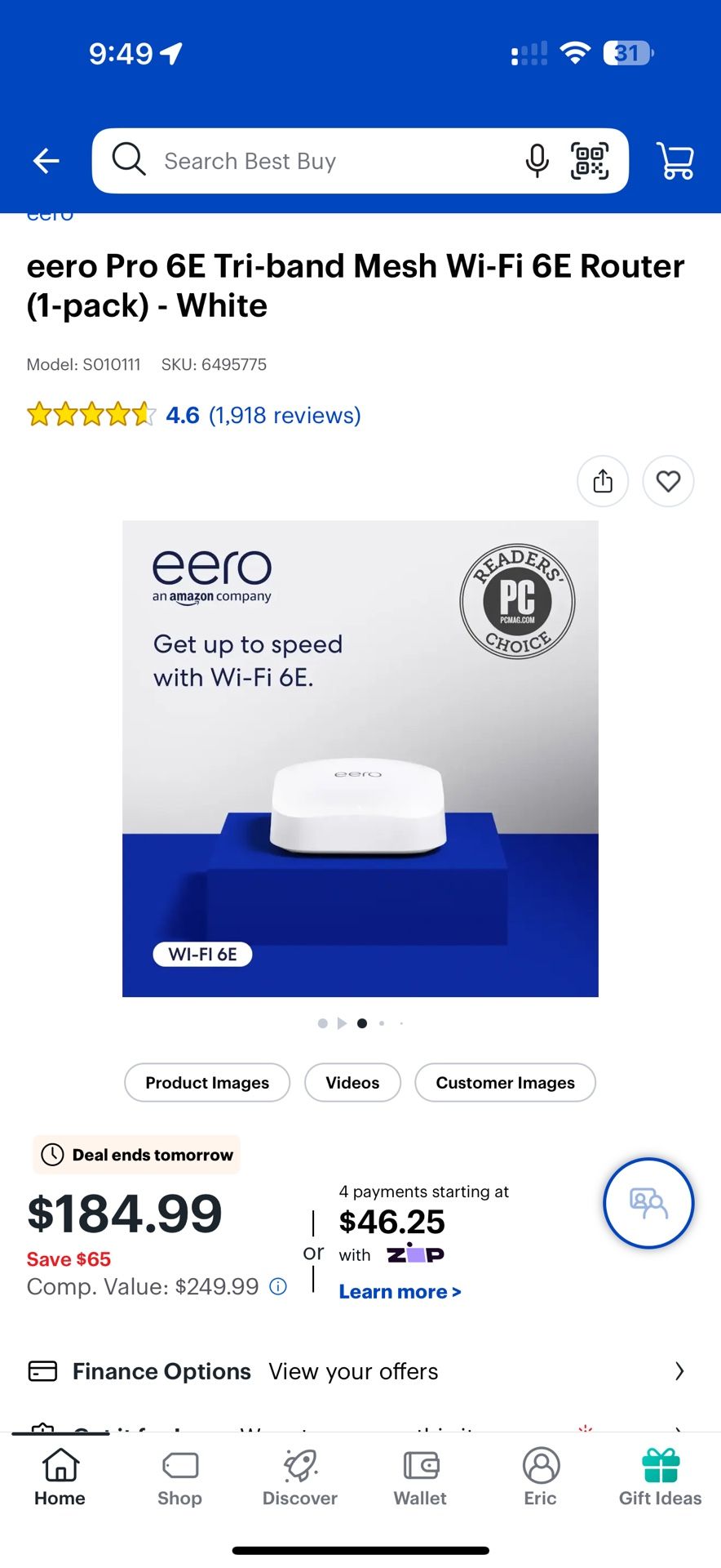 Eero Pro 6 E