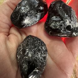 3 Apache Tears, Crystals, Rocks, Minerals 