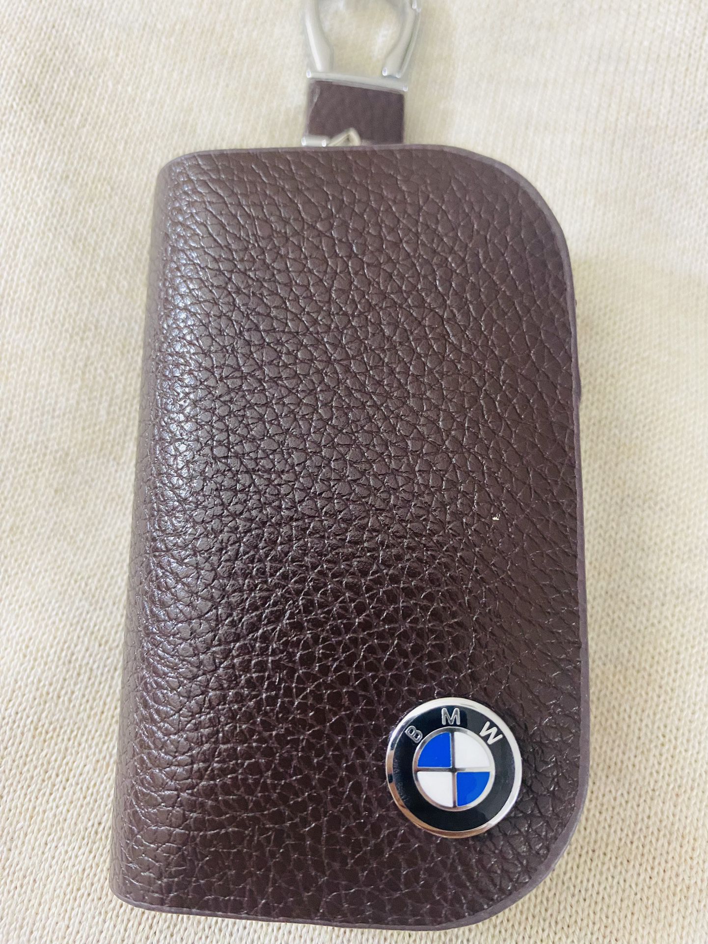 Genuine Cowhide Leather Case For BMW FOB