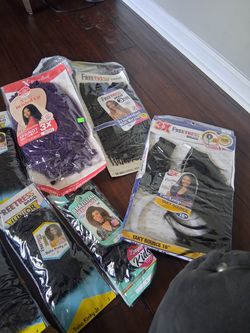 Different types of braiding hair new in the pack $3 per pack