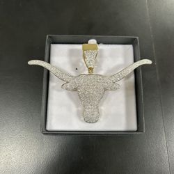 Diamond Longhorn Pendant 