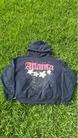 Navy Blue “Atlanta” Spider hoodie | Medium
