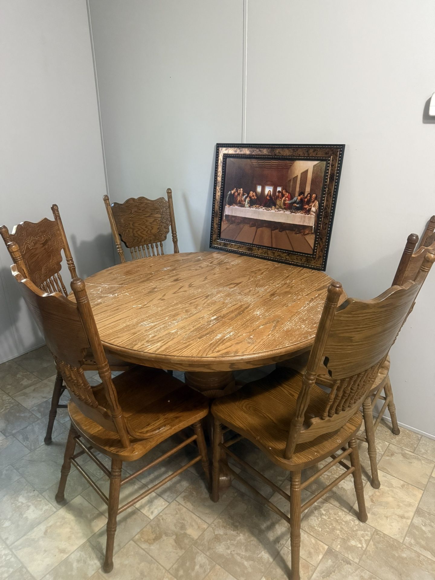 Wooden Dining Table & Chairs