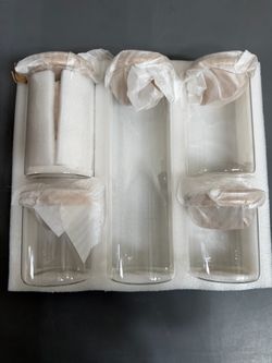 Glass Storage Jars with Bamboo Lids
