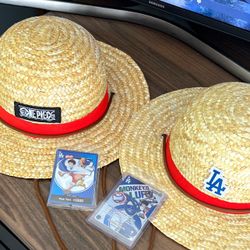 Dodgers One Piece Card Bundle EB02 Monkey D. Luffy Leader EB02-010 + DON!! +HATS