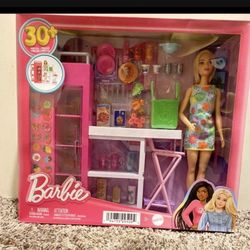 Barbie Doll W/Food Station 