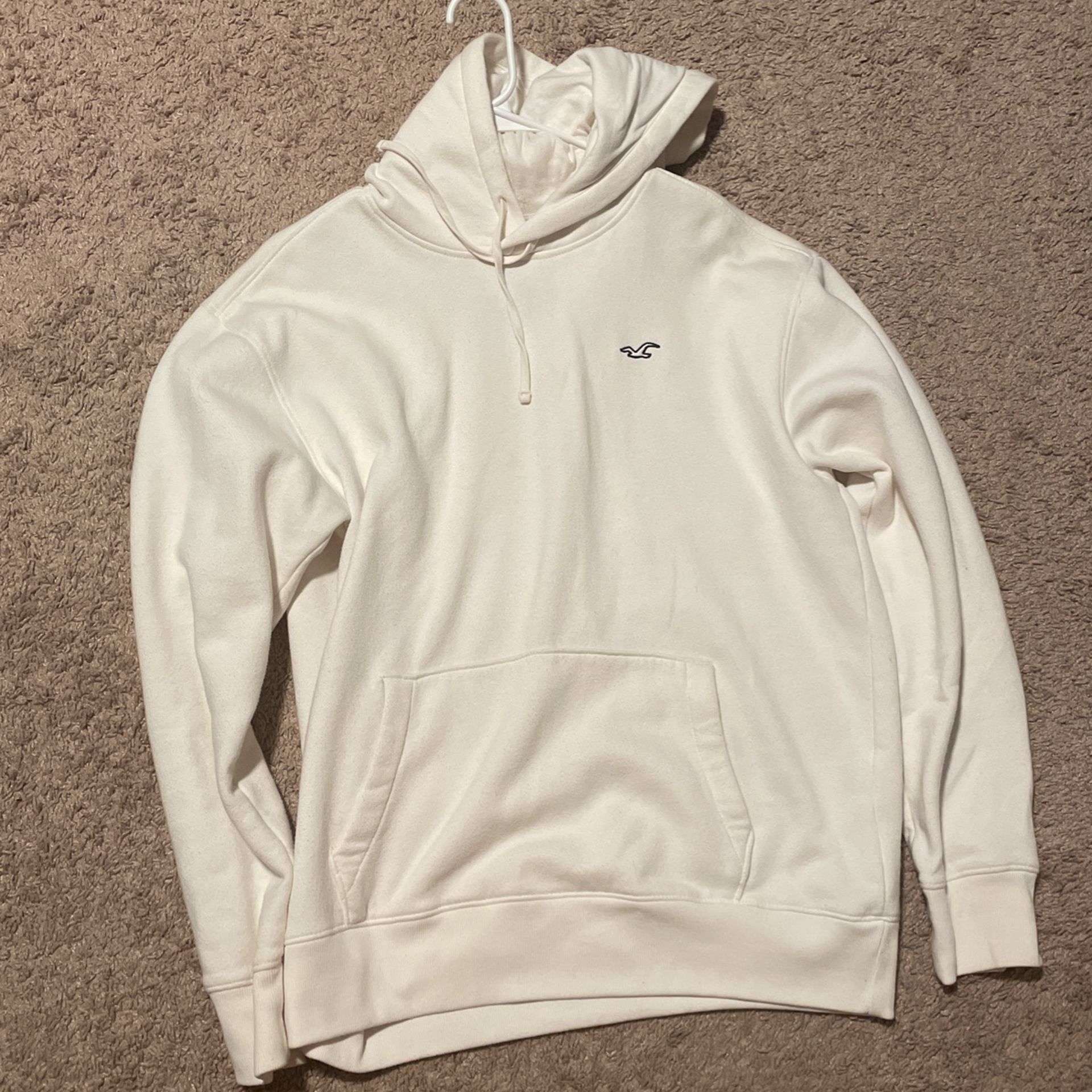 EggShell White Hollister Hoodie Size L