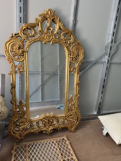 Antique French Gold Mirror 5 Feet x3.5 Feet