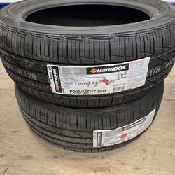 2 Hankook Optimo 205/50R17 tires