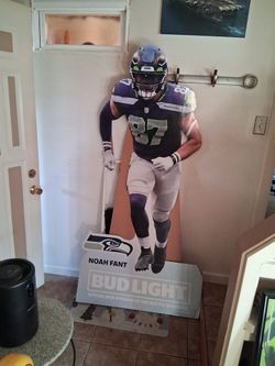 Noah Fant Seattle Seahawks Bud Light Life-Size Cardboard Cutout