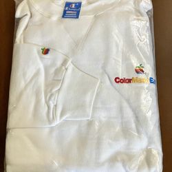 Apple ColorMadeEasy Embroidered Logo Promo Sweatshirt , Circa 1980’s Size XXL Made By Champion USA - RARE Collectors Item - SEALED NEVER WORN