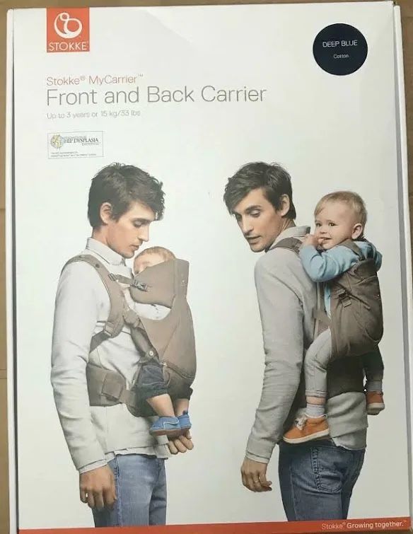 Stokke MyCarrier Front and Back Carrier, Deep Blue