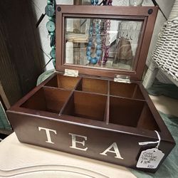 Vintage Wood Tea Box