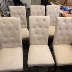 Dining table chairs