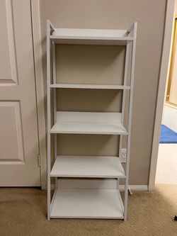 5 Tier Display Shelf in White