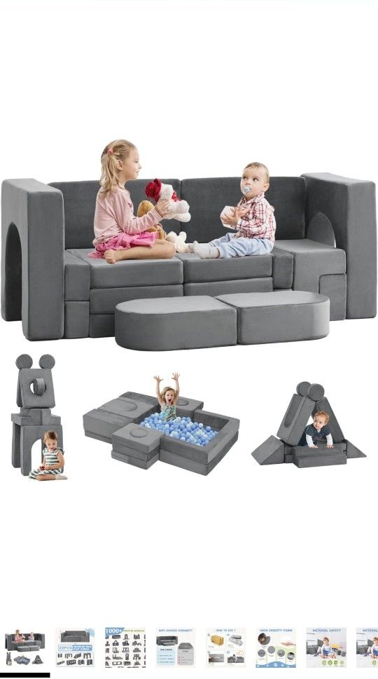 New 22Pcs Modular Play Couch Floor Sofa