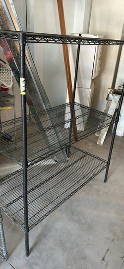 Three-tier Metro rack, 48 wide, 24 deep, 60 tall