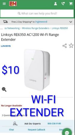 LINKSYS  WI-FI  EXTENDER 