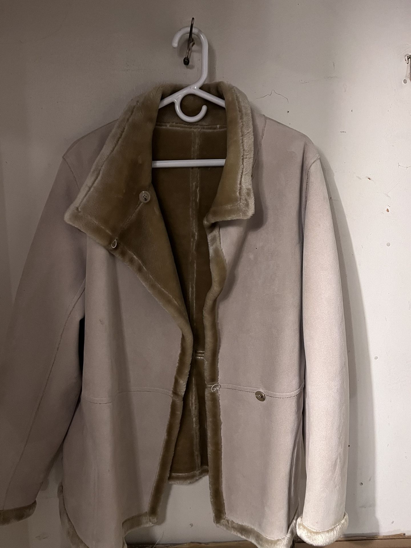 Suede Coat Large Beautiful Condition