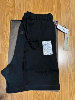 Fear of God Essentials Black Sweat Shorts