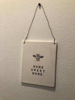 Rae Dunn Boutique Vintage Home Sweet Home Bee Plaque Sign