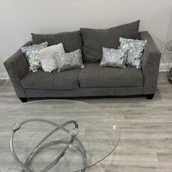 Gray 2 Piece Couch Set