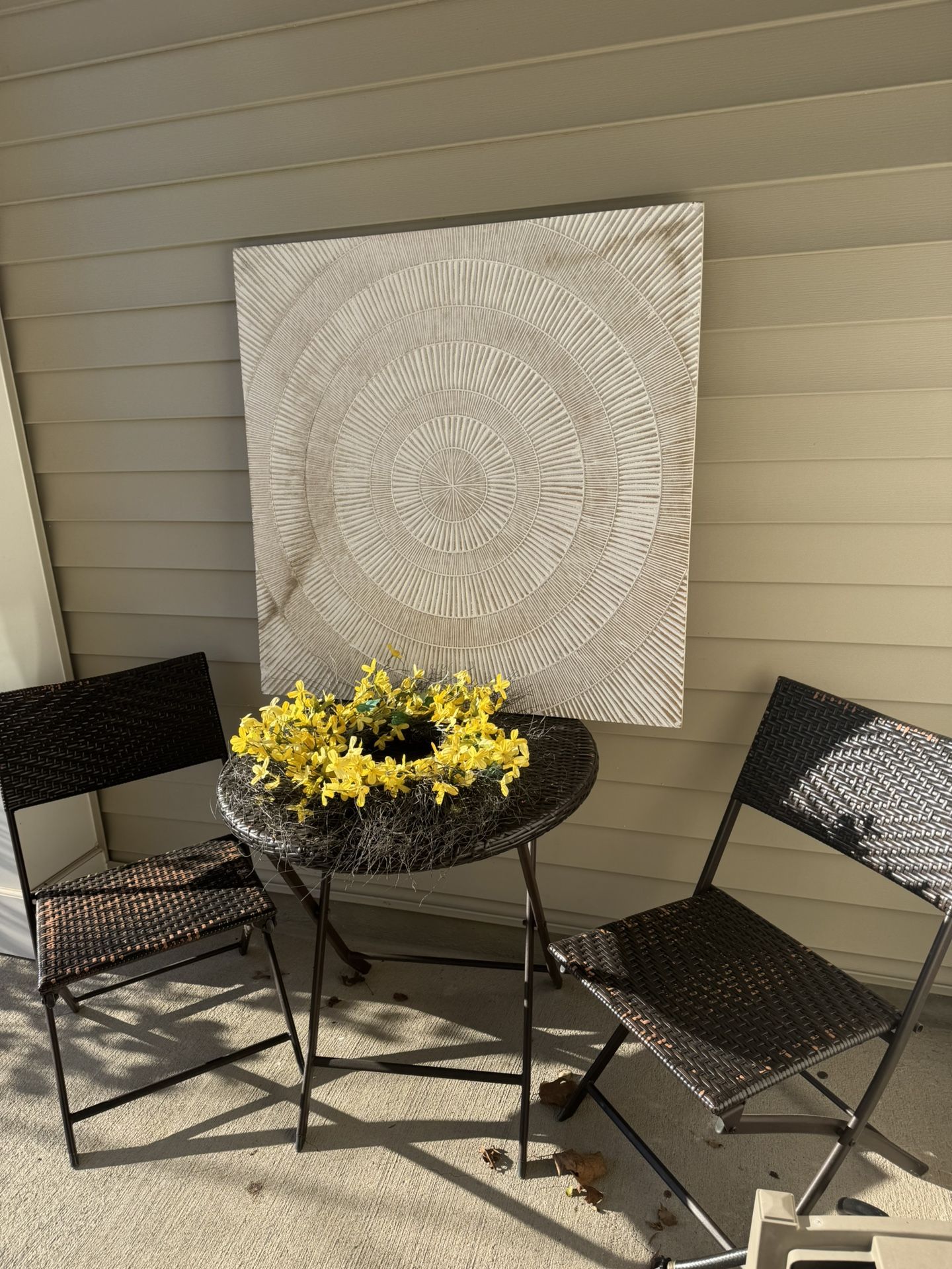 Patio Set + Wall Decor