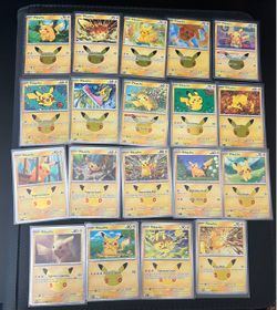 Pokemon 30th Pikachu Card Lot