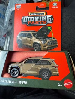 Matchbox Moving Parts 2024 Toyota Sequoia TRD Pro in Brown 1/64 scale diecast