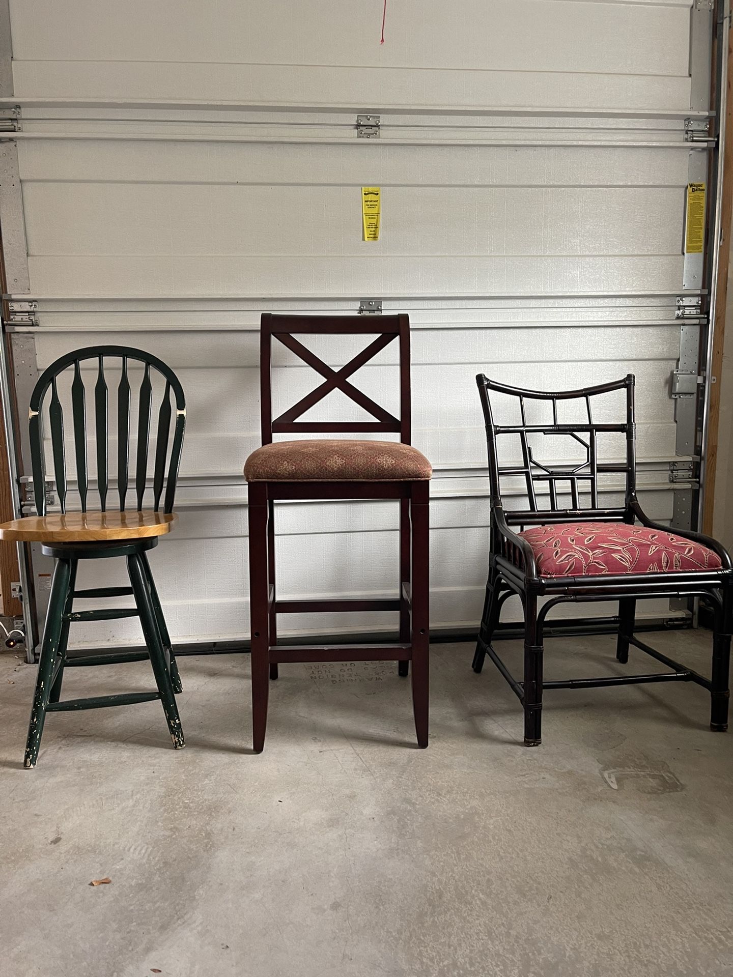 Assorted Bar Stools & Chair