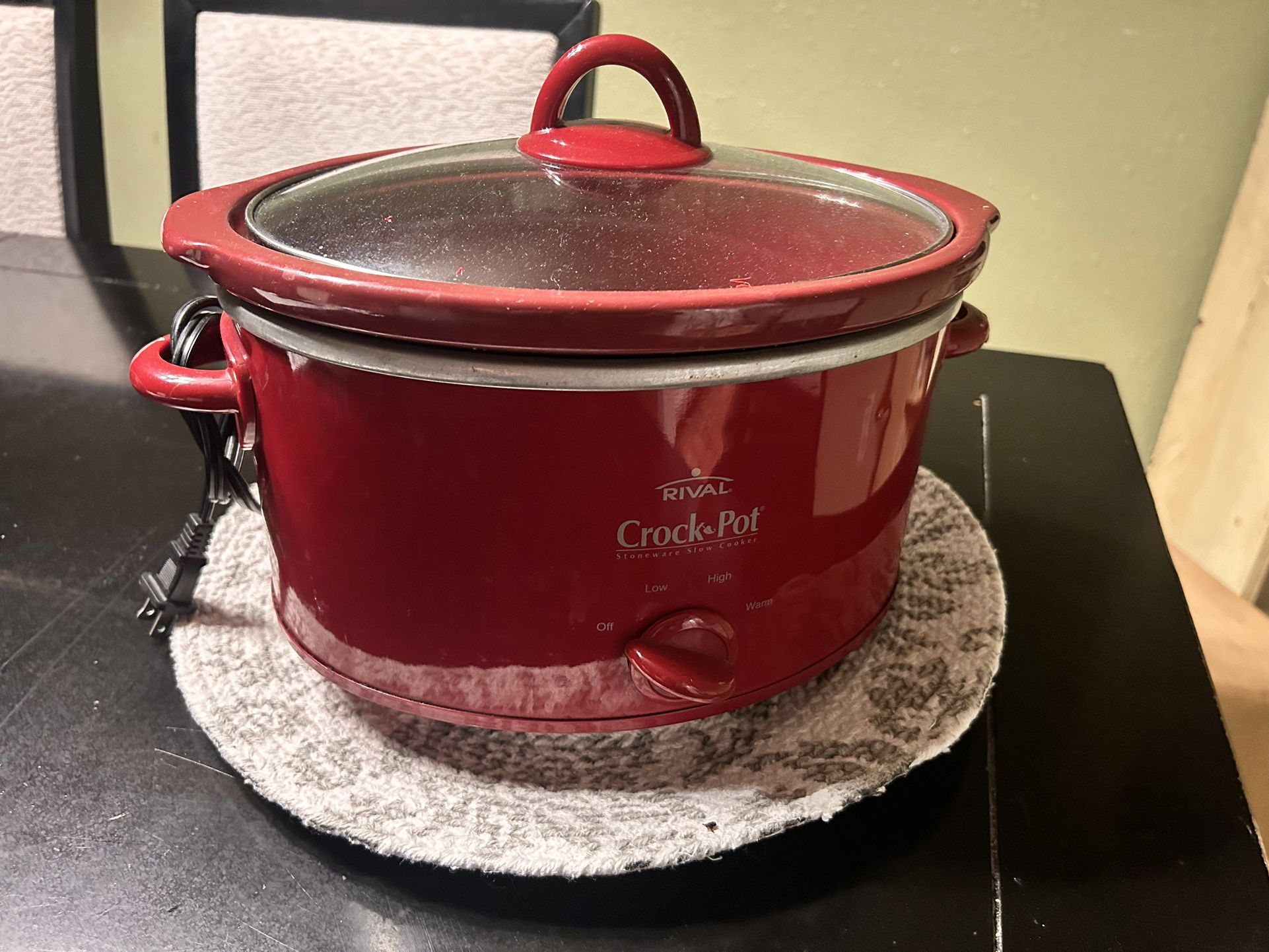 Rival Crock-Pot SCV401 4 qt Slow Cooker Stoneware Maroon